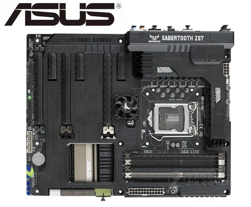 Для ASUS SABERTOOTH Z87 оригинальная материнская плата для DDR3 LGA 1150 USB2.0 USB3.0 платы 32 Гб б/у