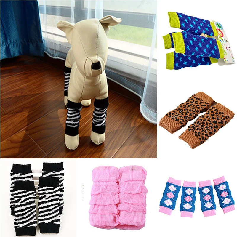 1 пара креативные теплые зимние носки для домашних животных хлопковые собак