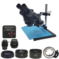 7x 45x simul focal trinocular stereo microscope soldering binocular microscopio ctv0 5 0 3 for industrial jewelry pcb repair