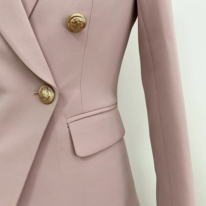 2019 Fall high quality OL suits Chic double-breasted blazers jackets + ninth pants 2pieces set Chic women elegant pantsuit A743