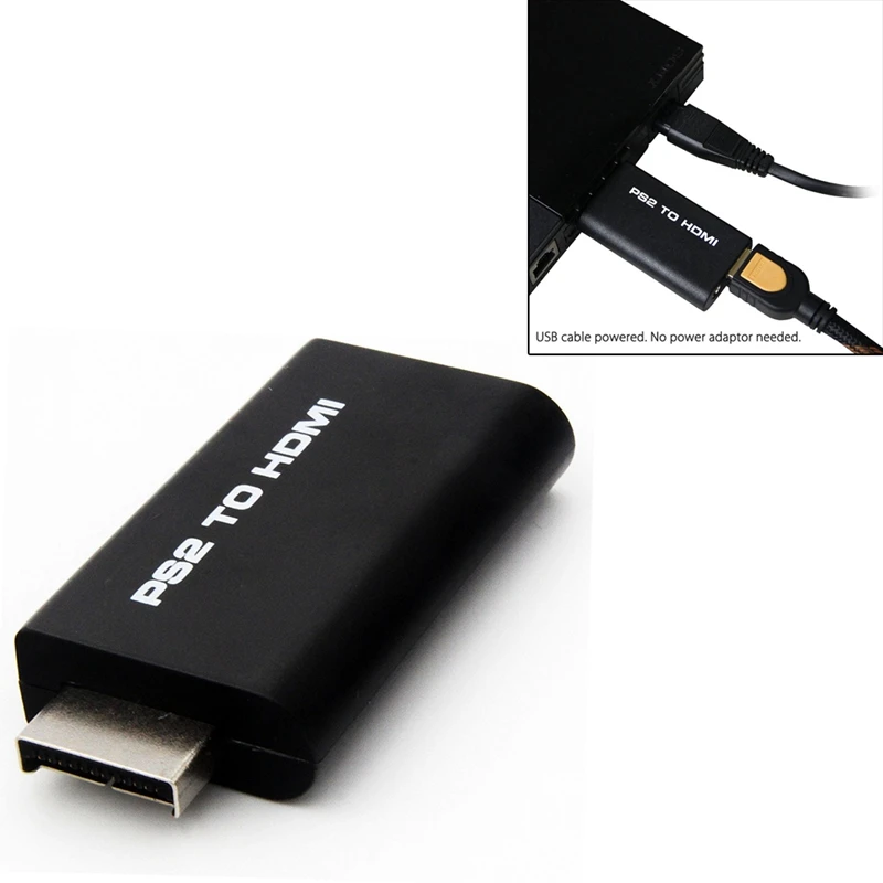 Горячий 3C PS2 к HDMI видео конвертер AV адаптер w/3 5 мм аудио выход для HDTV