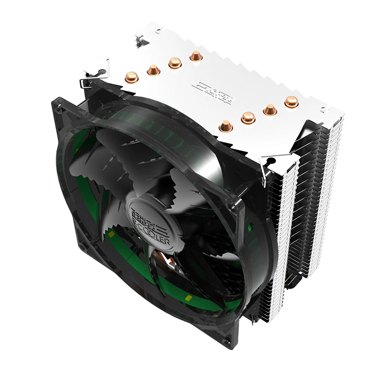 Pccooler X4 4 Heatpipe CPU кулер 120 мм синий светодиодный PWM тихий вентилятор для Intel 775 1155 1156