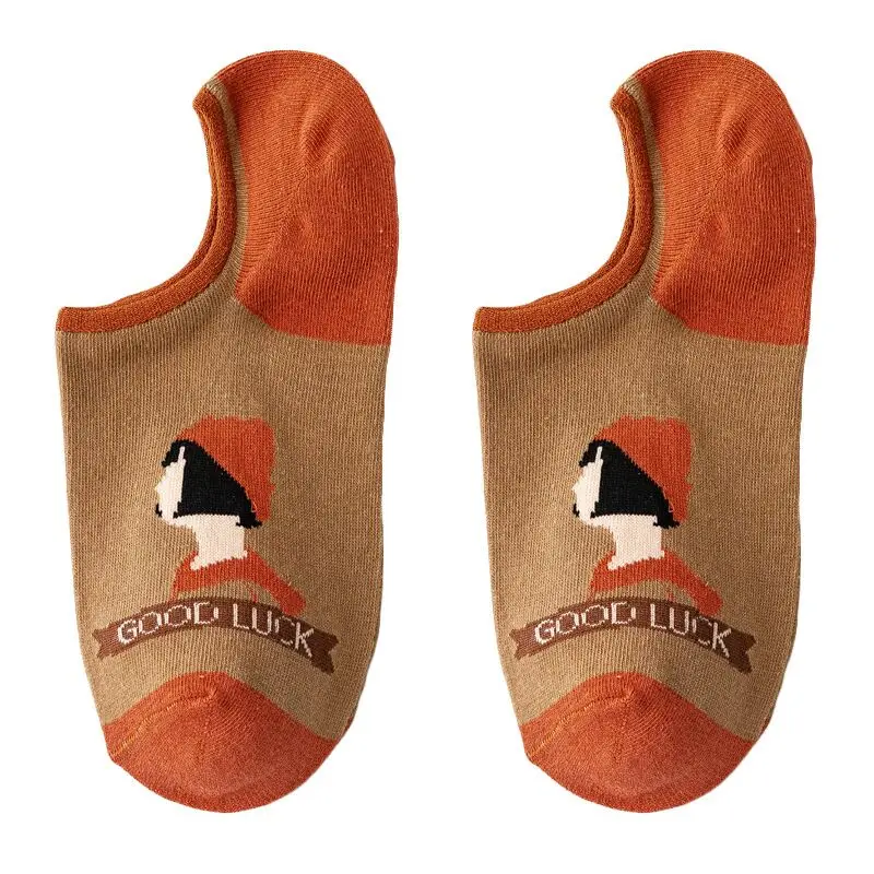 

Summer Korean socks cartoon aesthetics socks cotton casual characters flower pattern socks many pairs