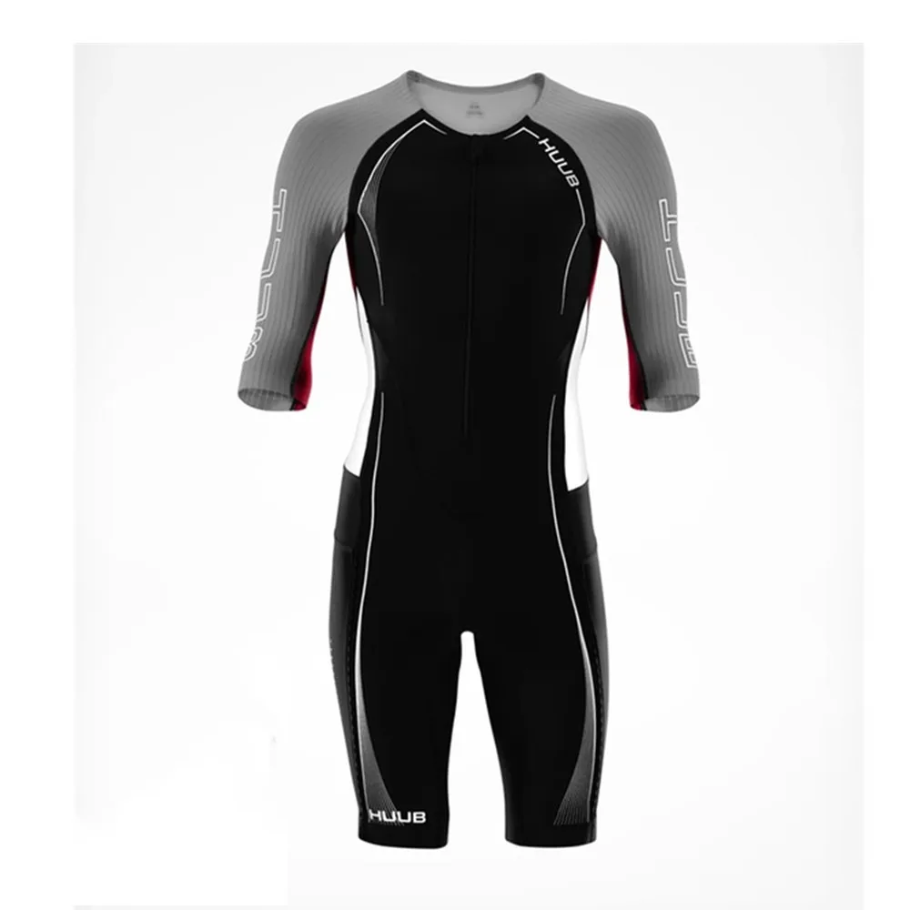 Костюм для триатлона HUUB Design Team лайкра Aero Skinsuit боди велосипедный комбинезон