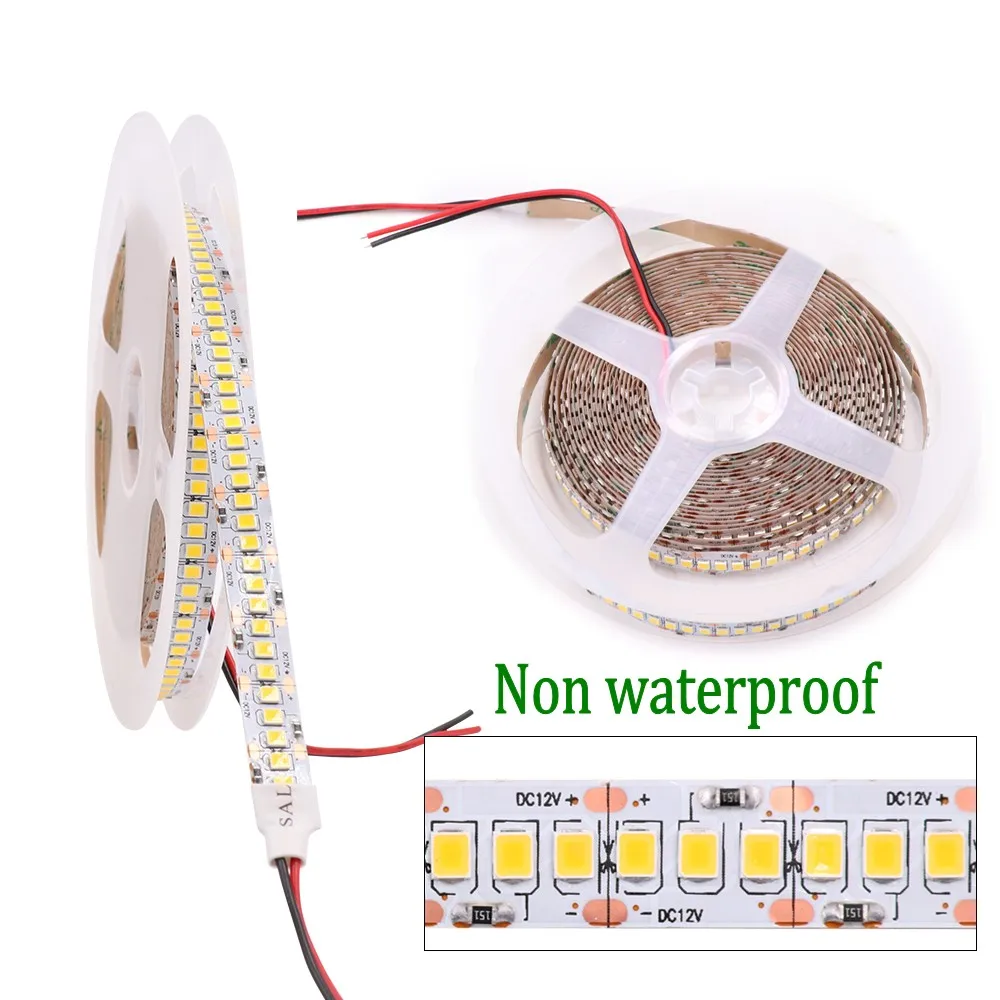 5 м Светодиодная лента 2835 12 В постоянного тока 240LED/M 600/1200 светодиодов