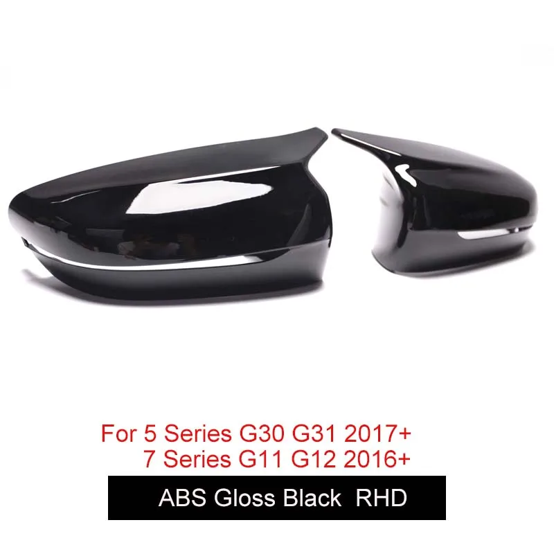 

Сменные накладки на дверные зеркала из АБС-пластика для BMW RHD 5 7 серии G30 G31 G11 G12, гарантированное обеспечение, глянцевый черный цвет