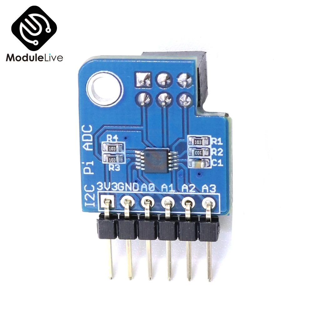 ADS1115 I2C Pi ADC модуль 16-битный прецизионный 8SPS до 860SPS для Raspberry 1 2 3 Zero A + B набор