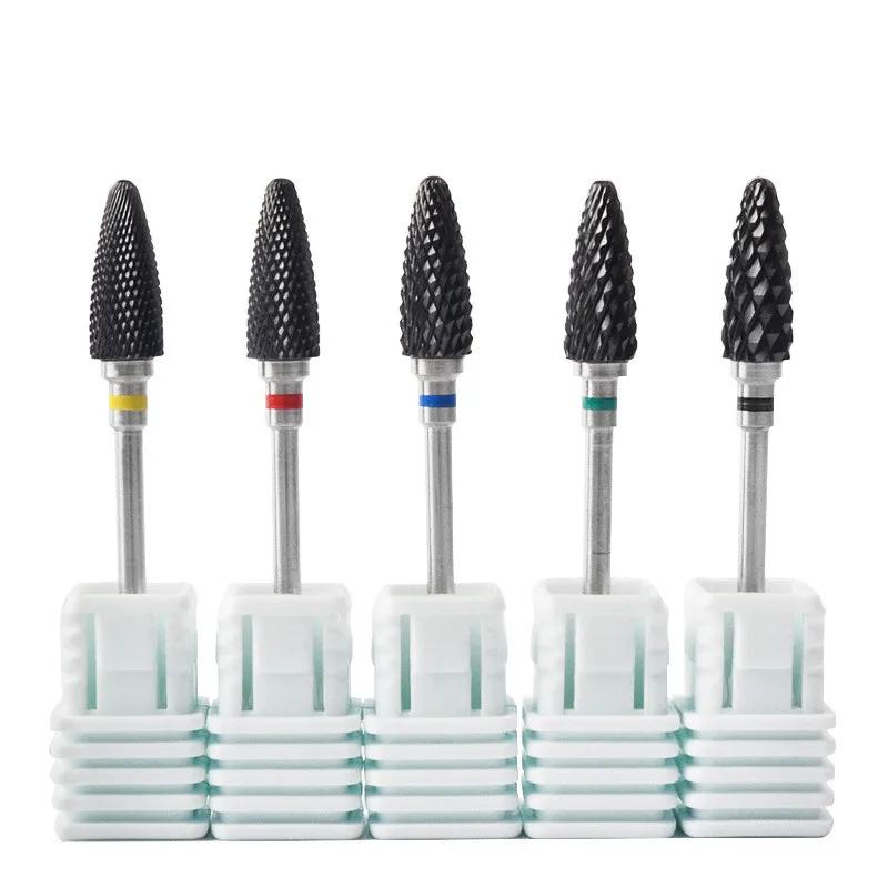 

1pcs Black Ceramic Nail Drill Bit Mill Cutter for Removing Gel Nail Varnish Polish File Machine Accessories Remove Nail Gel Tool