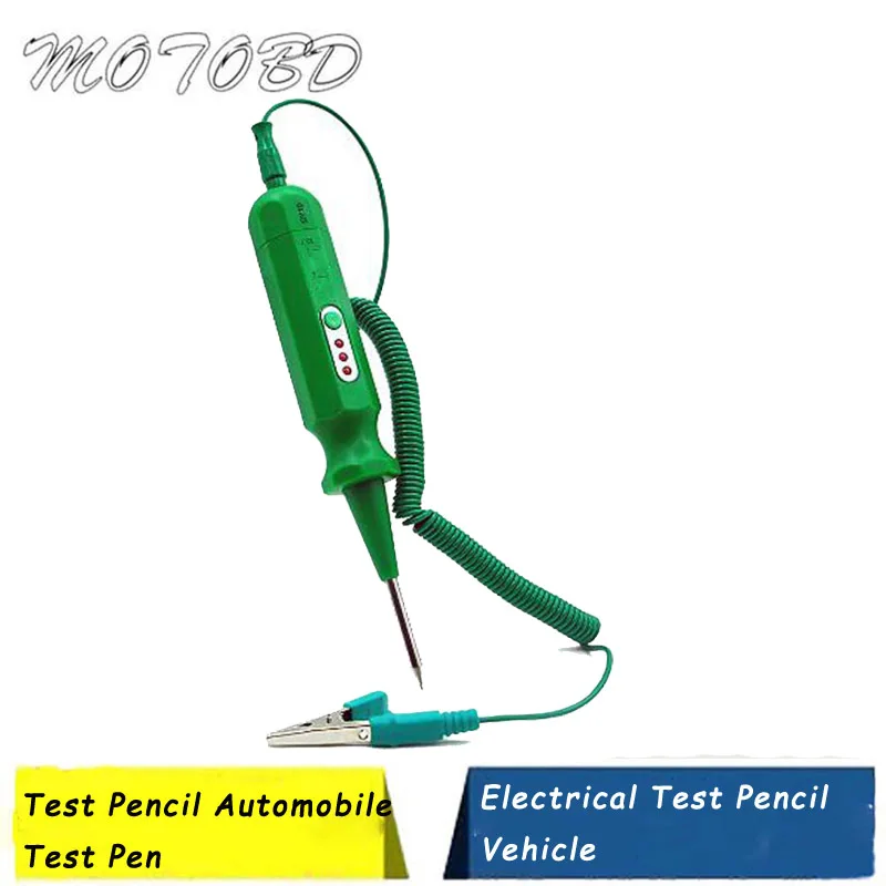 Зеленый тестер автомобиля карандаш для авто грузовика мотоцикла цепи напряжения