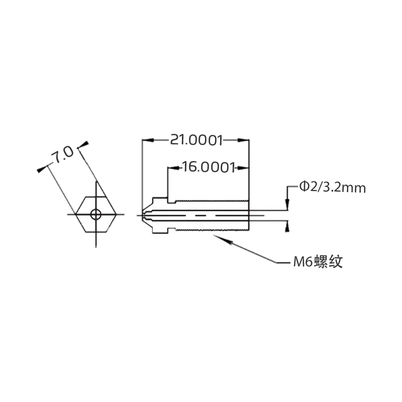 

7PCS 1.75MM Filament 0.2/0.3/0.4/0.5/0.6/0.8/1.0MM M6 Thread E3D Volcano Stainless Steel Nozzle For 3D Printer DIY Kit Parts