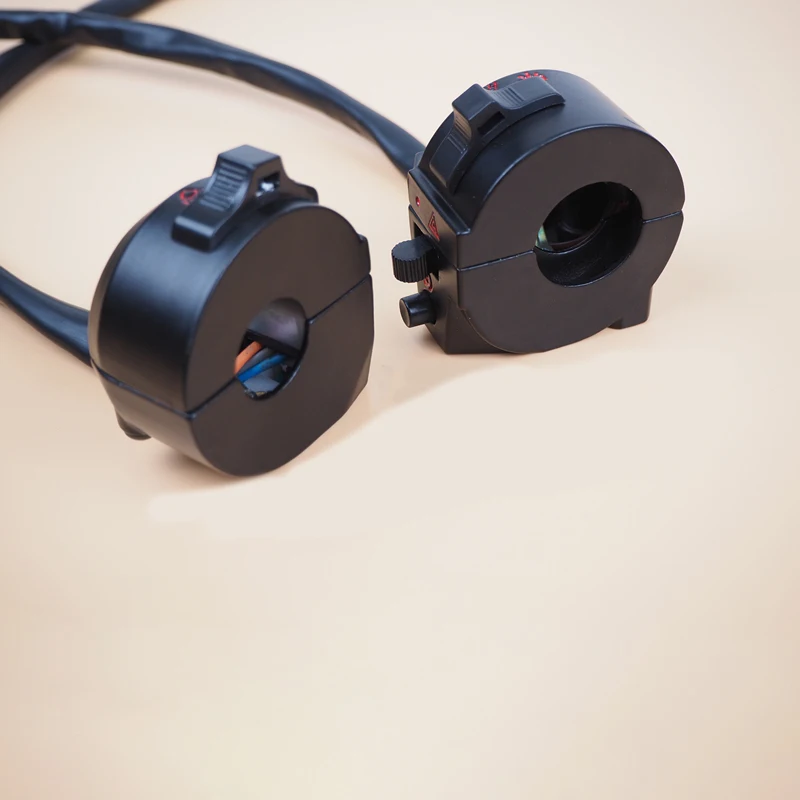 2Pcs 7/8&quot&quot22mm Motorcycle Motorbike ATV Handlebar Left &amp Right Side Control Switch High/Low Beam Light Turn Signal Horn Switches |