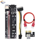 10 шт. COVYIV GPU PCIEPCI-E 009S плюс карта PCI E X16 PCI Express 6Pin SATA 1X 16X USB3.0 удлинитель для головок светодиодный горнодобывающая промышленность в наличии