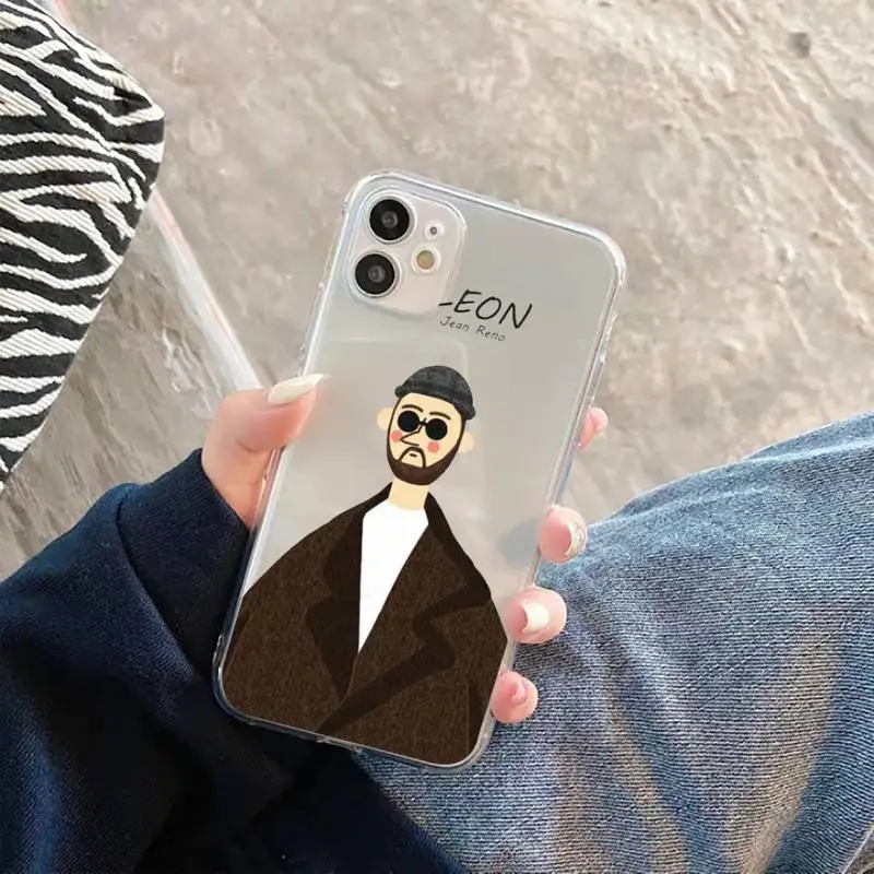 

Leon Matilda Natalie Portman Movie Phone Case Transparent for iPhone 11 12 mini pro XS MAX 8 7 6 6S Plus X 5S SE 2020 XR