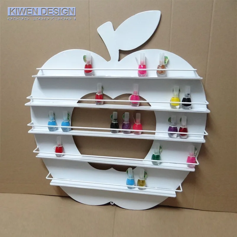 Настенный лак для ногтей полка бутылки плавающая губка держатель металлический