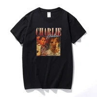 harajuku streetwear charlie heaton vintage unisex t shirt hip hop man womens graphic t shirts high quality cotton tshirt tops