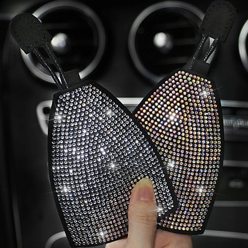 Блестящий брелок Стразы с кристаллами для женщин кожаный подвеской сумки