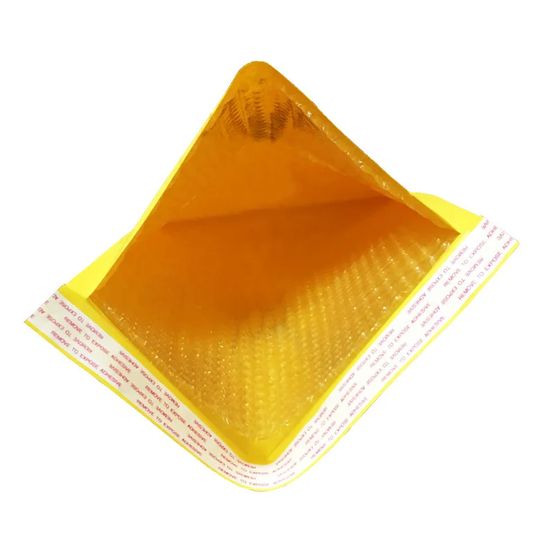 10Pcs/Lot Bubble Bag Envelope Packaging Express Yellow Kraft Paper Pack Foam | Канцтовары для офиса и дома