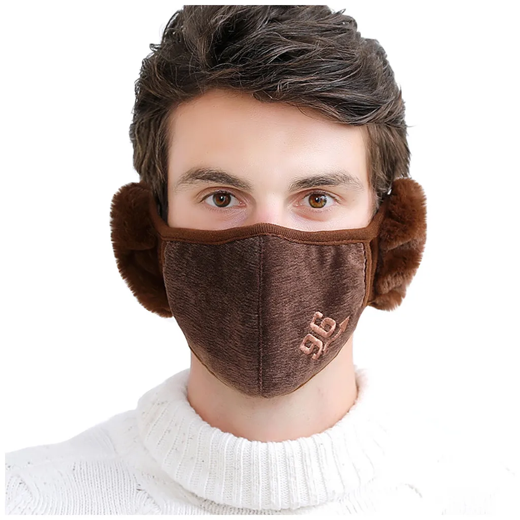 Зимняя теплая маска с наушниками универсальная твердая и смога-раньше для