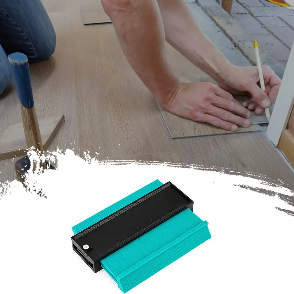 5-inch Profilometer Universal Angle Ruler Flat Laminate Tile Edge Forming Measuring Wood Marking Tool |