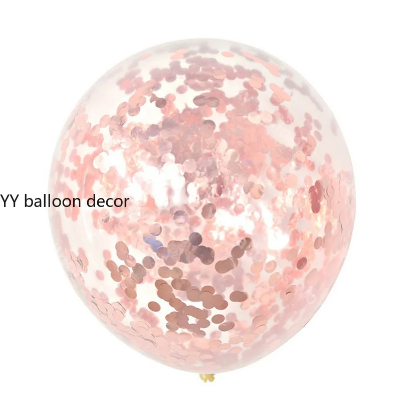 S арочный комплект 59 шт конфетти розовое золото для малышей Розовый Серый