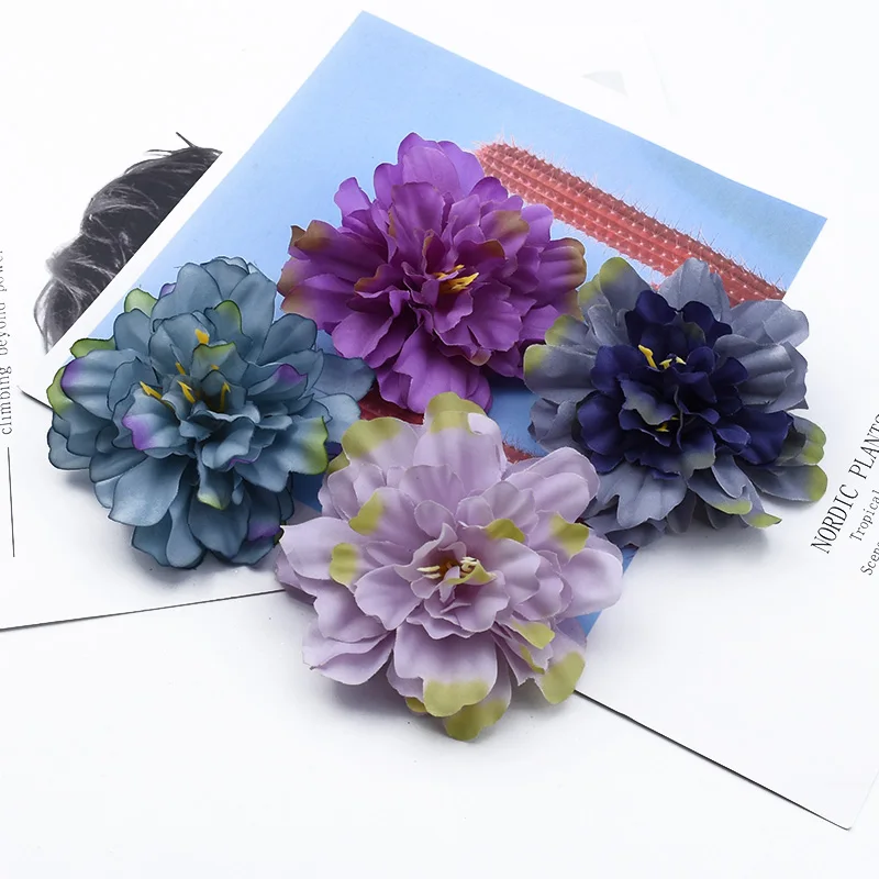 2/5/10 штук шелковые флористики стемен пион рождественские украшения для дома