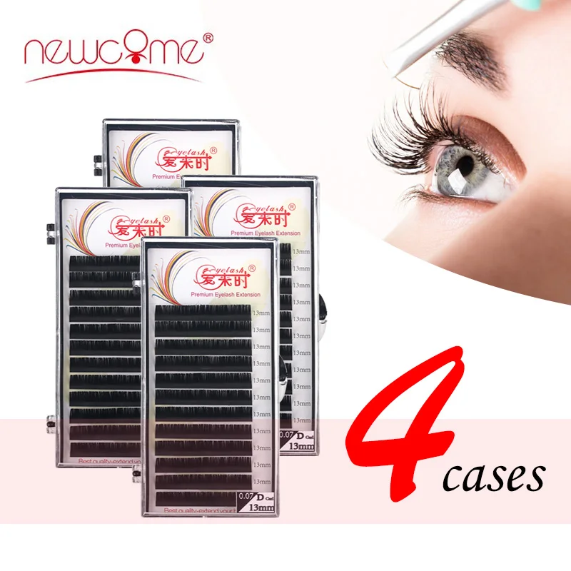 Individual Eyelash Extension Silk Volume Russian Cilia Eye Lashes Extensions BCD CURL 8-15mm Faux Mink | Красота и здоровье