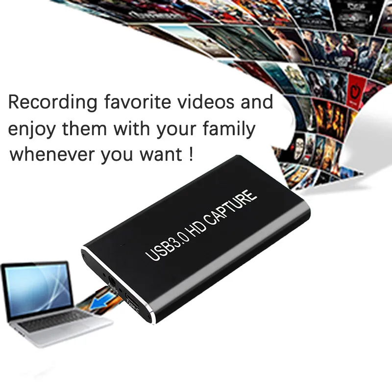 

Карта видеозахвата с HDMI на USB 3,0 Type-C, 1080P, HD, для ТВ, ПК, PS4