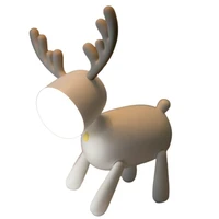 led deer night lights for kids room usb rechargeable night lamp for toddler and teenagers silicone night lamps for bedroom