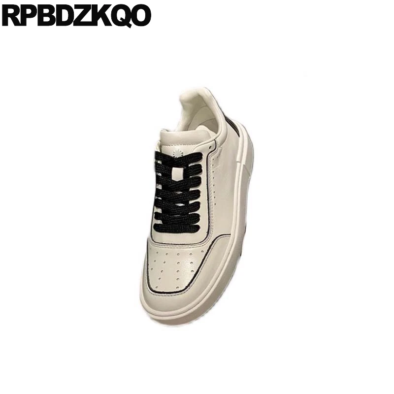 Кроссовки женские из натуральной кожи на толстой подошве | Обувь