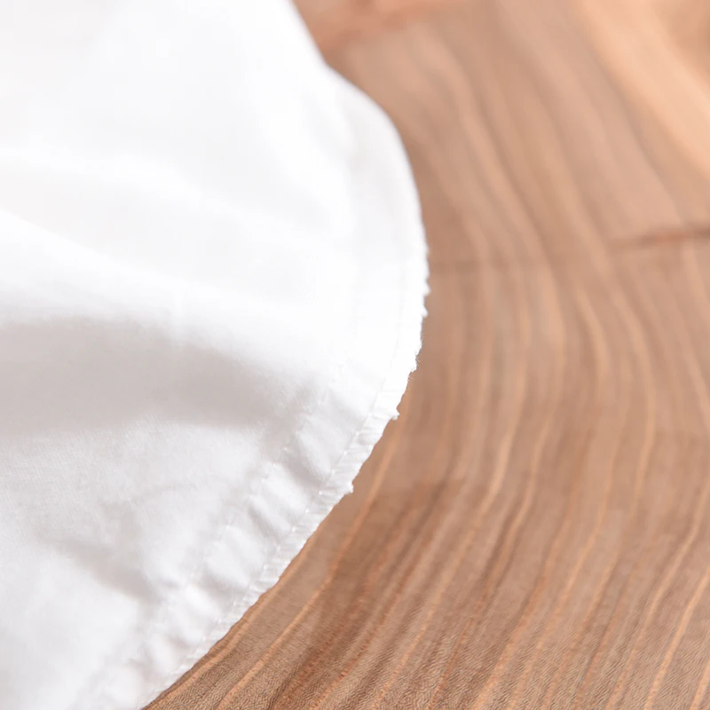 

High Quality Solid Color Cotton Pillowcase White Black Gray Color Comfortable Sleeping Pillow Cover 1/2pcs 48x74cm Pillowcases