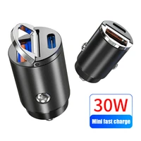 usb fast charger mini qc 4 0 3 0 quick charge type c pd charger adapter 30w pdqcpdpd car charger for iphone 12 huawei xiaomi