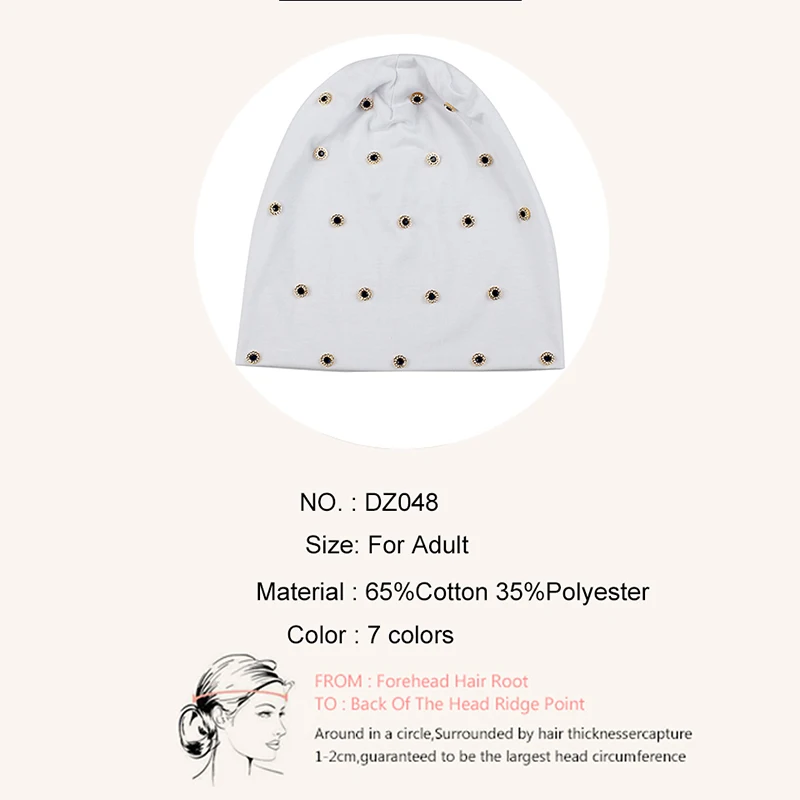 Geebro Женские повседневные зимние шапочки с металлическим кольцом шапка для