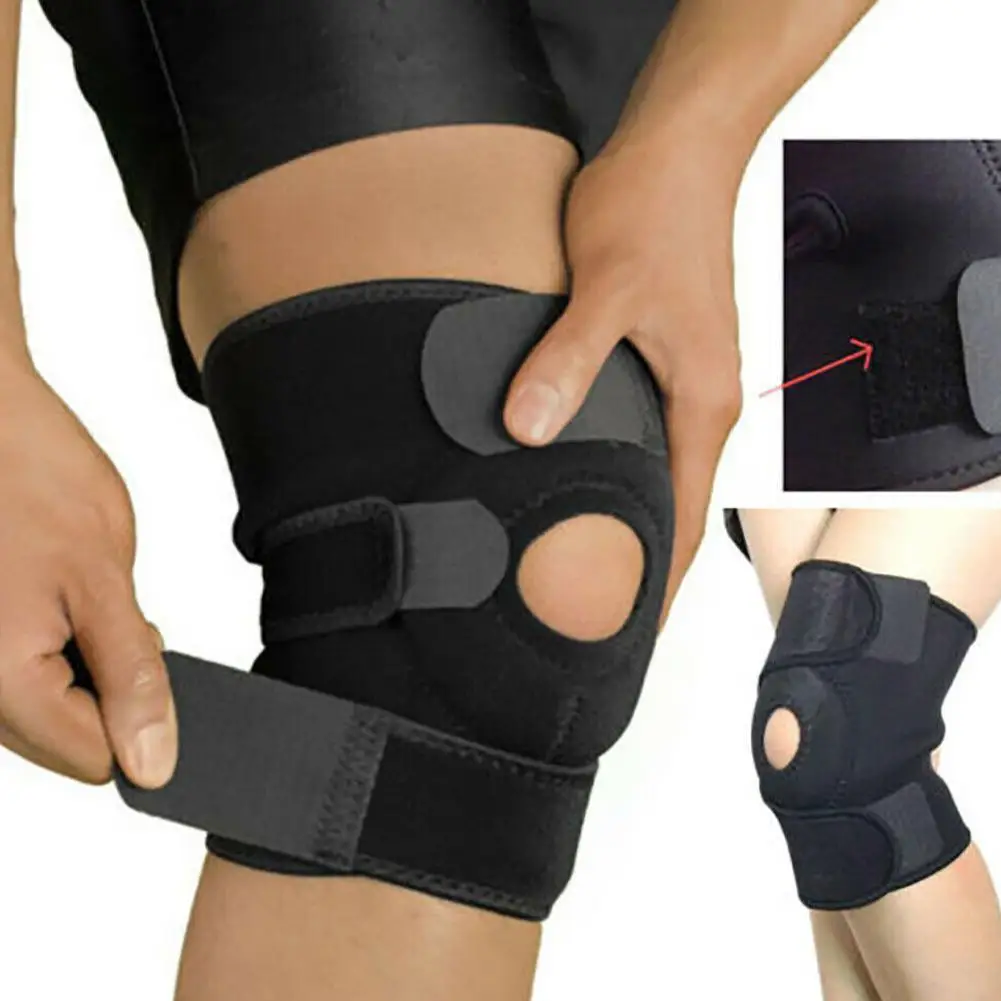 

Leg Knee Brace Wrap Knee Support Elastic Bandage Tape Patella Strap Protector Sports Fitness Knee Pad Hiking Cycling Running