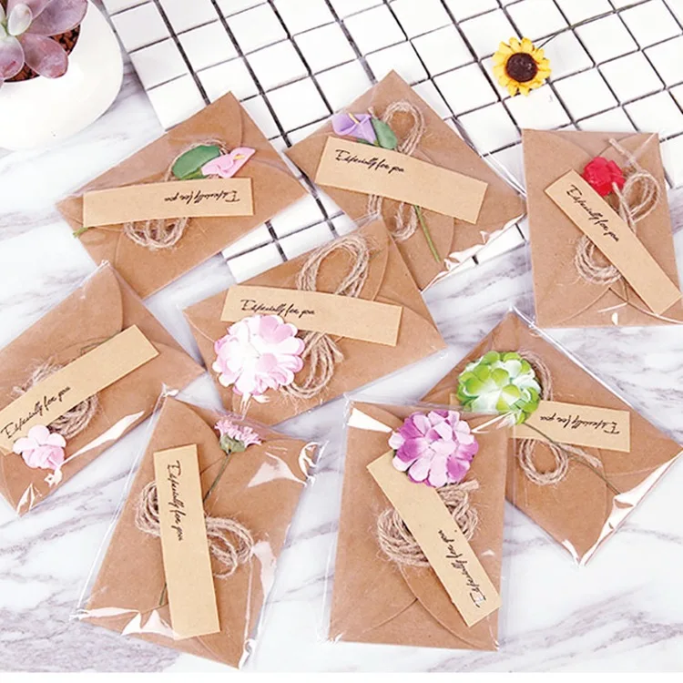 10 шт./компл. смешанные бумажные Пригласительные открытки в стиле ретро сделай сам