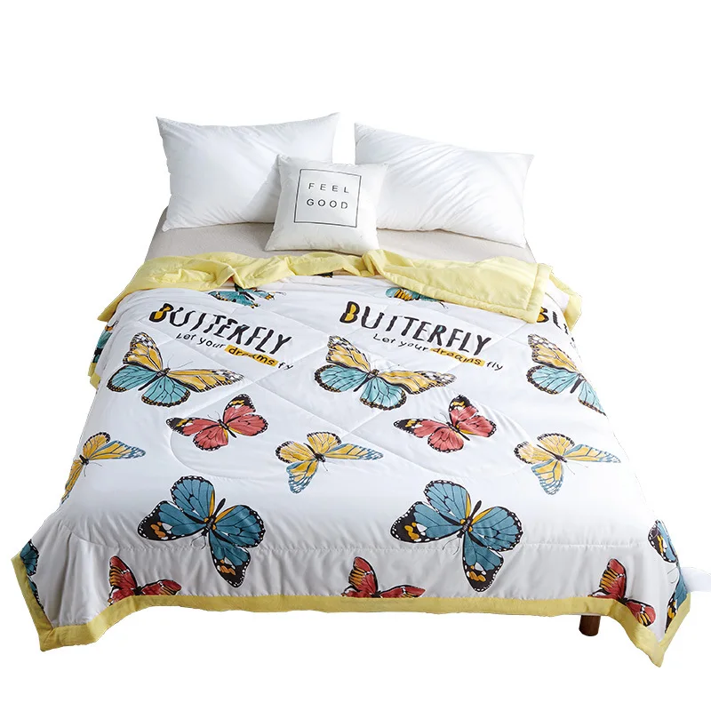 

Washable summer dormitory cool summe Stitching Printed Adults quilts