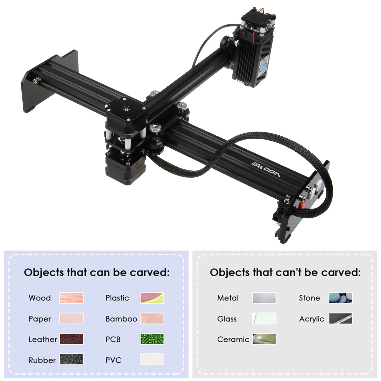 Лазерный гравер настольный гравировальный станок принтер Гравировальный резак