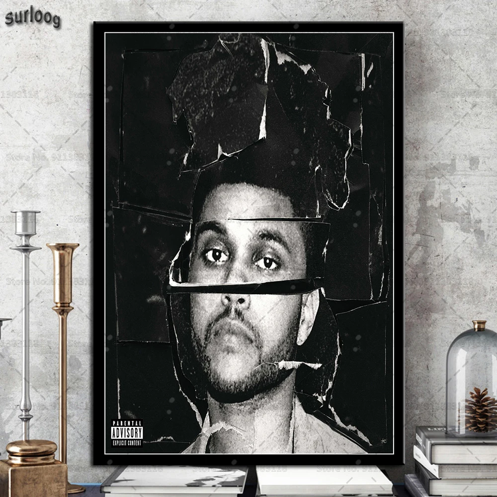 Плакат The Weeknd с музыкой певицей звездами настенные художественные плакаты