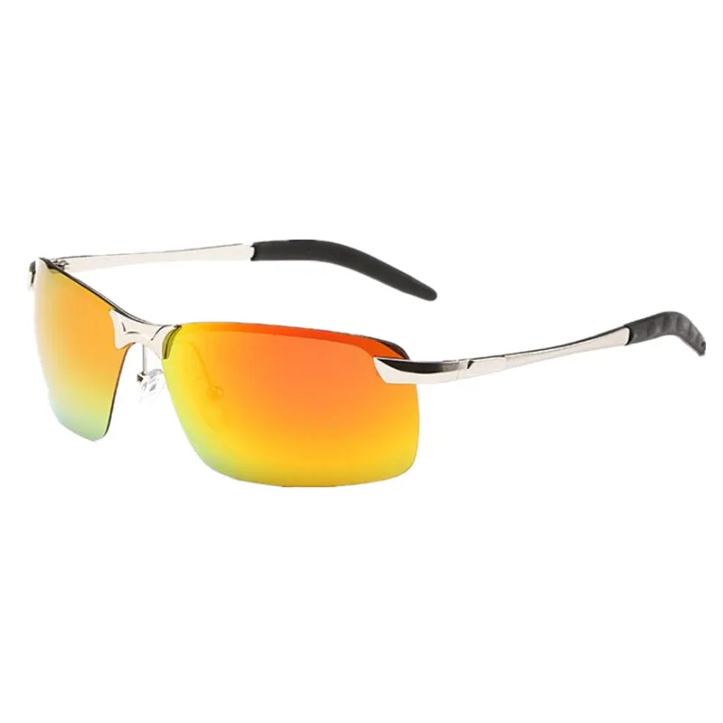 Мужские поляризованные солнцезащитные очки с защитой от УФ лучей 400 зеркальные