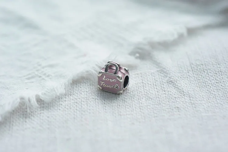 Новое поступление 100% бусин розовые подвески для сумки путешествий подходят