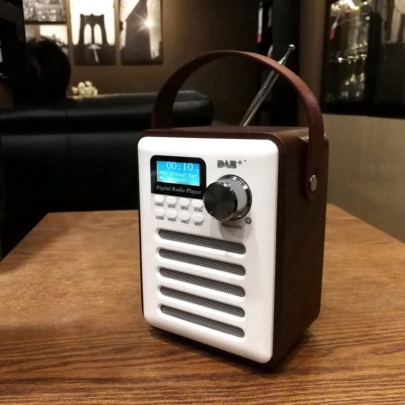 Цифровой радиоприемник ABHU Dab/Dab + тюнер Bluetooth 5 0 Fm вещание Aux In MP3 плеер поддержка Tf