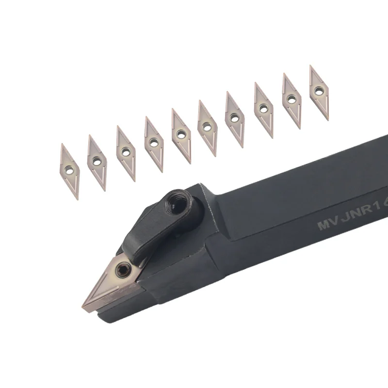 

MVJNR/L MVJNR1616 MVJNR2020 MVJNR2525 MVJNR3232 External Turning Tool Holder VNMG16 Carbide Inserts Lathe Cutting Tools Set