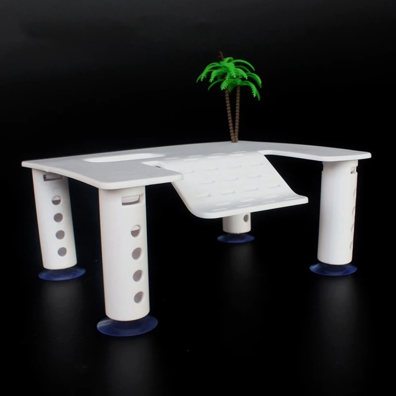 Плавающая подставка для черепахи с 4 присосками Террапин док станция рептилий