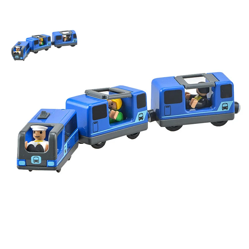 Электрическая Магнитная дорожка детские развивающие игрушки литые поезда треки