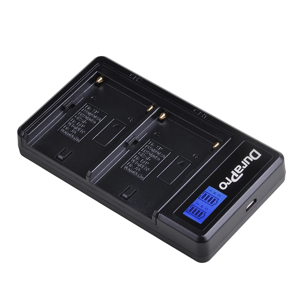 Комплект из 2 предметов 7200 мА/ч, NP-F960 NP F970 Камера Батарея+ ЖК-дисплей USB Зарядное устройство для sony NP-F550 F770 F750 F960 FM500H FM70 QM91D QM71D HVR-V1J