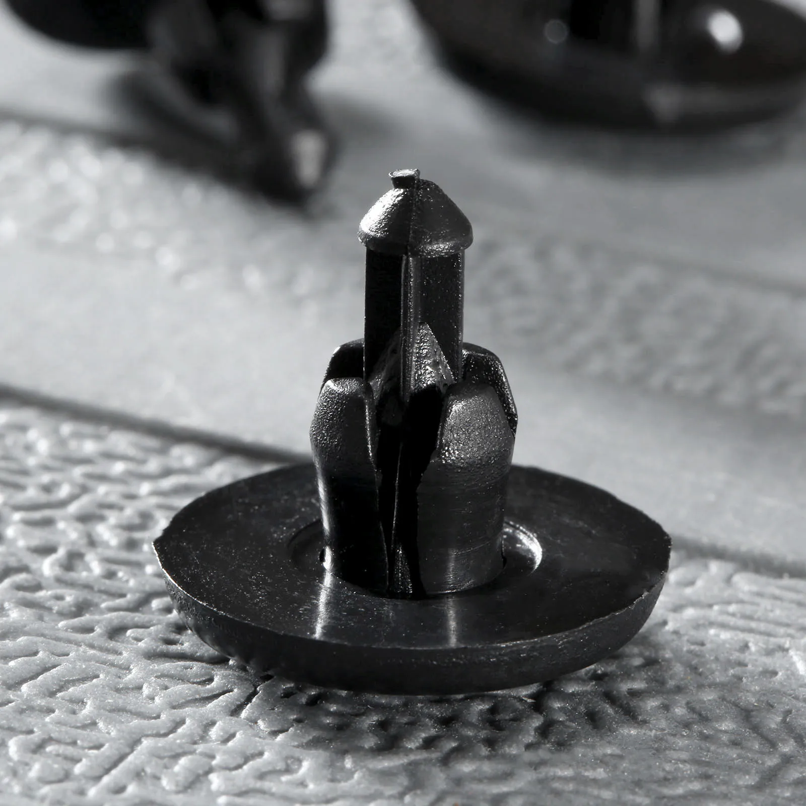 50 шт. автомобильные черные пластиковые заклепки с диаметром отверстия 7 мм|Клипсы