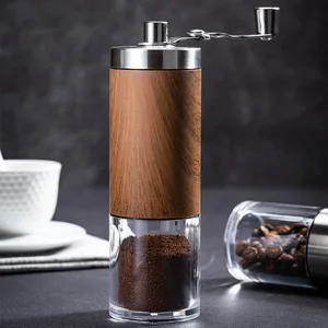 high quality manual coffee grinder kitchen gadgets adjustable coffee maker coffee beans grinder stainless steel coffee machine free global shipping