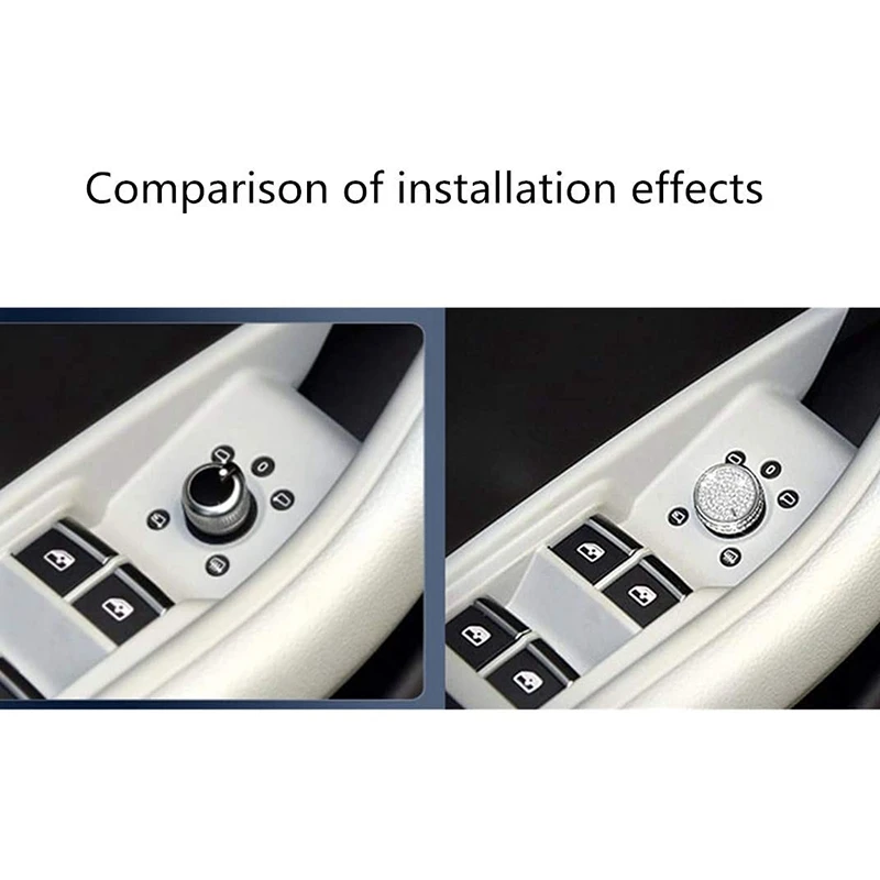 Блестящая ручка для A3 S3 Q2 регулировки зеркала заднего вида Стразы декоративная