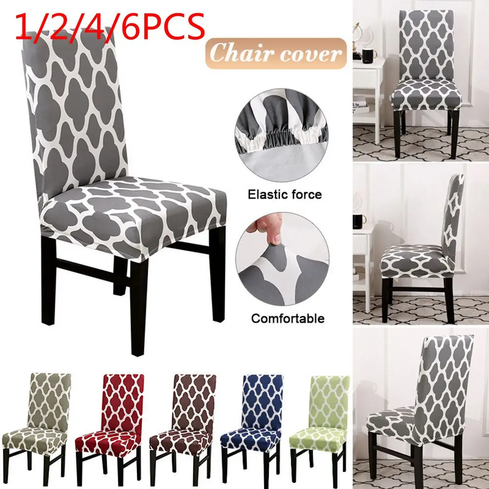 Универсальный чехол для стула с цветочным принтом 1/2/4/6 шт. классические Чехлы