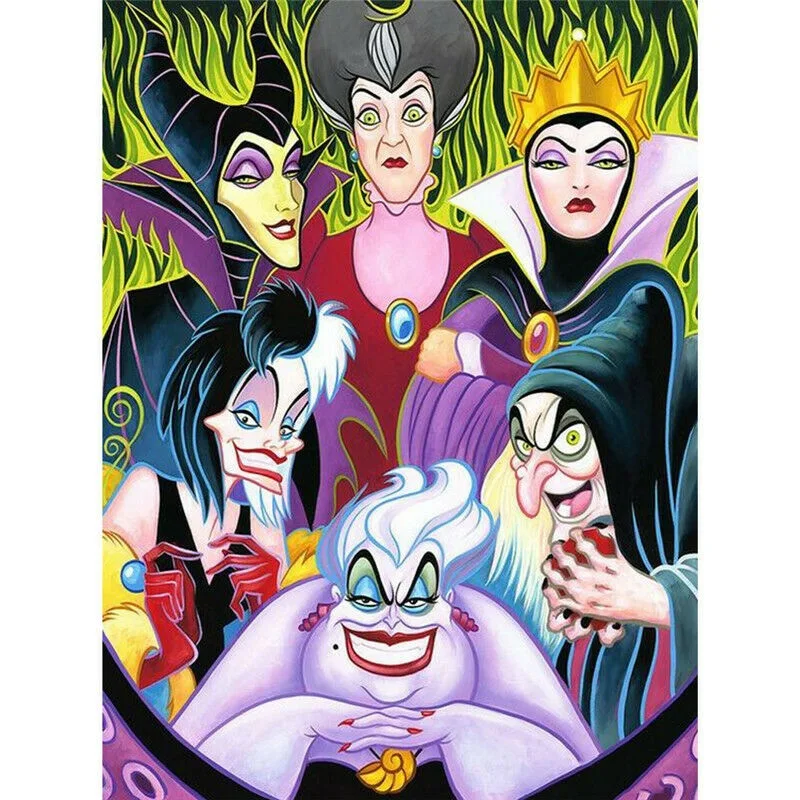 

Disney new 2021 Diy diamond embroidery cartoon anime evil queen diamond painting kit art painting cross stitch gift home decor