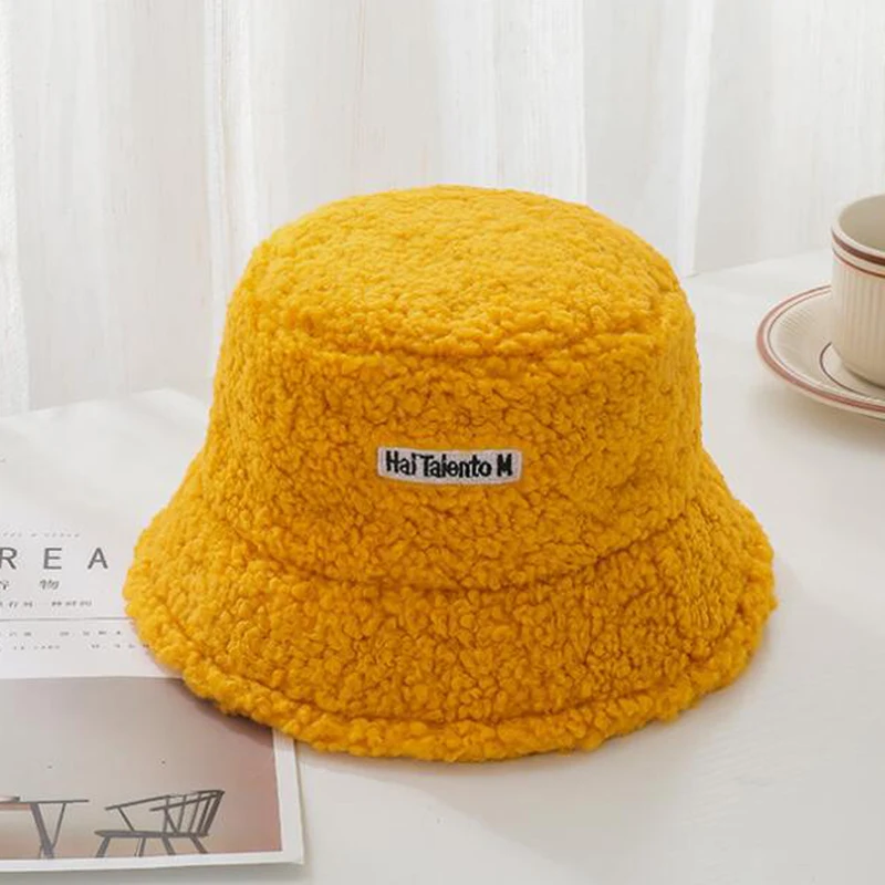 

Мягкая теплая Рыбацкая шляпа из овечьей шерсти, повседневные Панамы, женские плоские шапки в Корейском стиле, Новые шапки для женщин, осенне...